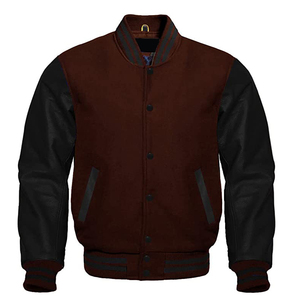 Vestes universitaires pour hommes de haute qualité, personnalisables en gros, idéales pour l'hiver, avec logo brodé et col montant - Product Image 6