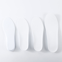 Semelles intérieures de sport en gel EVA à mailles blanches ventilées, amortissantes, avec soutien de la voûte plantaire, conçues avec précision