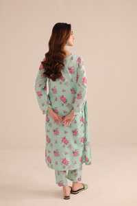 Collection d'été de luxe pour femmes, vêtements indiens et pakistanais, ensemble de 2 pièces en tissu lawn imprimé doux, couleurs personnalisées - Product Image 3
