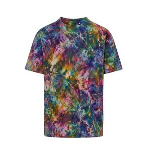 Camiseta de Manga Corta con Estampado Tie-Dye para Hombre EKIN IMPEX, Cuello Redondo, Corte Regular, Estilo Urbano, Algodón Transpirable, Logotipo Frontal Estampado, Camiseta Deportiva - Product Image 2
