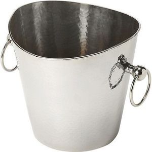 Seau à glace en acier inoxydable argenté le plus vendu avec couvercle et poignée pour bar à domicile et soirées – Seau à champagne - Product Image 5