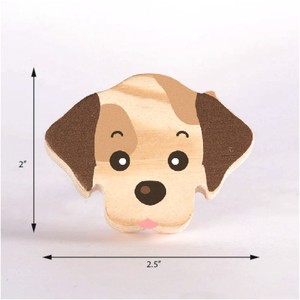 Poignées de meuble en bois de pin naturel faites à la main en forme de chien, boutons de tiroir, poignées de commode, poignées de placard, poignées de cuisine - Product Image 3