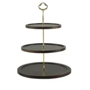 Support à gâteau décoratif d'anniversaire, design moderne, support à gâteau pour fête et célébration, forme arrondie en métal, support à gâteau à 3 étages - Product Image 2