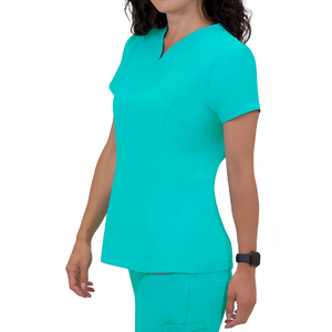 Conjunto de Uniforme Médico Unisex Estilo 2025: Blusa con Cremallera y Pantalones Jogger Elásticos de Poliéster para Hospital, Venta al por Mayor, Moda Médica - Product Image 2