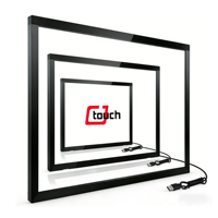 Cadre tactile infrarouge USB 10/20/40 points de 55, 65, 75, 86 pouces pour tableau blanc