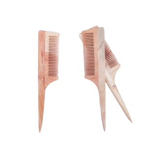 Produits en bambou pour l'hôtellerie - Brosse à cheveux en bambou - Peigne en bambou avec logo personnalisé - Product Image 3