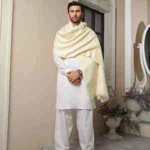 Men Classic Winter Wool <b>Shawl</b> Soft Warm Breathable Solid 300g Traditional Office <b>Wrap</b> - Product Image 6