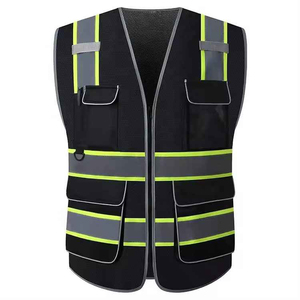 Safety Work Vest Men's Sublimation Printed Breathable Waterproof Quick Dry Anti-Bacterial High Quality Polyester Reflective - Product Image 1