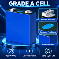 Cellule de batterie prismatique au phosphate de fer et de lithium à semi-conducteurs OEM 314Ah 3.2V, 8000 cycles, pour modules de stockage d'énergie solaire