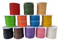 Cordon en coton ciré rond de haute qualité pour macramé, artisanat DIY, couleurs et tailles personnalisables pour la fabrication de bijoux et composants