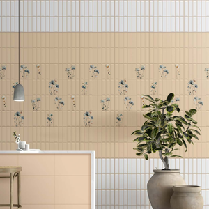 Carrelage en porcelaine émaillée texturée 3D 300x300mm, revêtement mural de luxe pour projets immobiliers commerciaux, hall d'appartement - Product Image 1