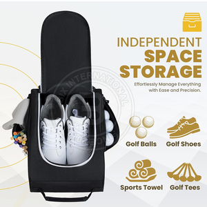 Heavy Duty Reinforced Golf Shoe <b>Bag</b> Mesh Ventilation Airflow Technology Professional Athletic <b>Bag</b> - Product Image 5