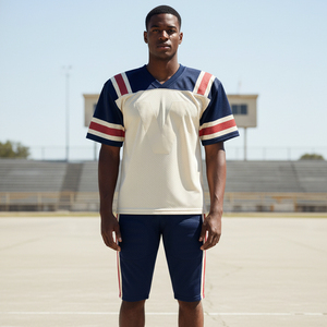 Uniforme de football américain sur mesure Tissu haute résistance Coutures renforcées Nom et numéro d'équipe personnalisés Tailles adultes et jeunes - Product Image 6