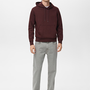 Nouveau design tendance : Sweat à capuche décontracté pour homme, 100 % coton, coupe oversize, grammage lourd, personnalisable avec logo, modèle vierge - Product Image 4