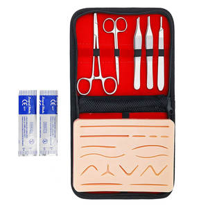 Kit d'entraînement à la suture électrique, instruments chirurgicaux en acier inoxydable certifiés CE pour la formation des étudiants en médecine, hôpital, ORL - Product Image 1