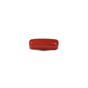 Natural Red Coral Oval Cabochon 5.55 Carat Loose Gemstone for Fine Jewelry - Product Image 3