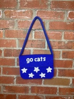 Sac à bandoulière carré perlé de qualité supérieure, thème sportif, pour femme, sac à main tendance pour le jour du match, respectueux de l'environnement, pour les fans de football