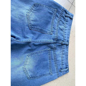 Cheap Price Streetwear High Street Mid Waist Denim <b>Jeans</b> Men Solid <b>Button</b> Long Straight Pants Washed Breathable Eco-Friendly - Product Image 6