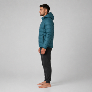 Men Winter Half Zip Bubble Waterproof Breathable High Street <b>Coat</b> 2026 Top <b>Sale</b> Front Puffer Jacket OEM Customized Canvas Hooded - Product Image 5