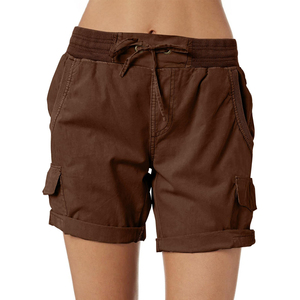 Pantalones Cortos de Punto con Estampado de Letras para Mujer, Corte Holgado, Deportivos, para Gimnasio, Ropa Urbana, Transpirables, Cintura Alta, Casuales - Product Image 1