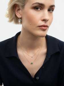 Round Cut Lab Grown Diamond Solitaire <b>Pendant</b> Necklace Minimalist Layering Fine Jewelry For Women's Wholesale 14k 18k <b>Solid</b> <b>Gold</b> - Product Image 2
