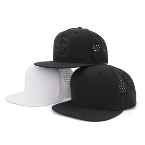 5 Panel 3D Embroidery Hat Laser Hole Waterproof Quick Dry <b>Cap</b> Custom Logo Sport Baseball <b>Cap</b> Hip Hop <b>Plain</b> Snapback <b>Cap</b> for Men - Product Image 4