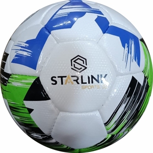 ลูกฟุตบอล Starlink สองสี ขาว น้ำเงิน เขียว ทนทาน เหมาะสำหรับการแข่งขัน น้ำหนัก 0.41-0.45 กก. - Product Image 1