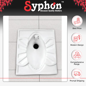 Inodoro de Cerámica Blanco de Alta Calidad, Montado en el Suelo, para Uso Doméstico y Comercial - Product Image 2