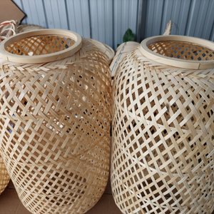 Lustre en bambou naturel fait à la main en rotin tissé pour une utilisation intérieure et extérieure Meilleur produit bon marché en gros - Product Image 2