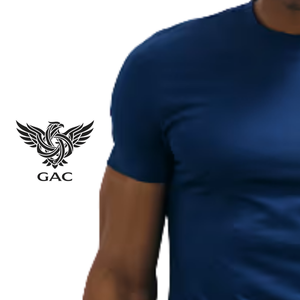 <b>Mens</b> Regular Fit Crew Neck Short Sleeve T-<b>Shirt</b> <b>Stretch</b> Breathable Quick Dry Solid 220 Grams Casual Sports Gym 100% Cotton - Product Image 3