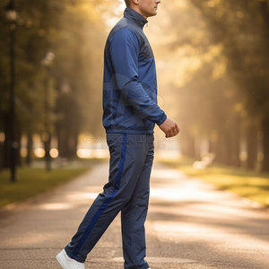 Traje cortavientos de material duradero y transpirable para entrenamiento en equipo y sesiones de fitness. - Product Image 3