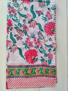 Lightweight Block Printed Wholesale Pareos for Women Beach Wear Lightweight Cotton <b>Sarongs</b> Long Scarfs 100% Cotton <b>Sarong</b> - Product Image 6