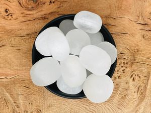Piedra Natural de Selenita Tallada, Cristal Curativo, Gema de Chakra, Venta al por Mayor, Ágata Aashim, Gujarat, Feng Shui y Reiki - Product Image 2