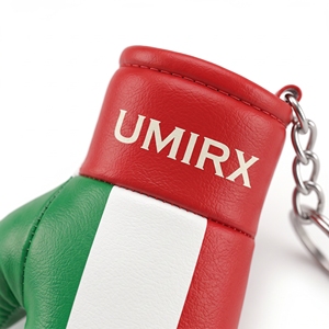 Italian Pride Italy Flag Mini <b>Boxing</b> Glove Keychain Lightweight PU Material Lace-Up Closure Gym <b>Gift</b> Custom Logo - Product Image 2