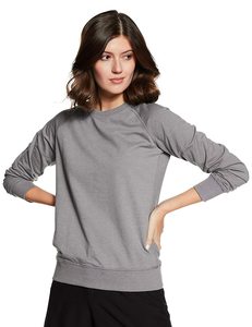 Sudadera de Manga Larga con Cuello Redondo Gris para Mujer, con Bolsillos, Transpirable, de Punto, Informal, de Verano, 100% Algodón, Manga Larga - Product Image 2