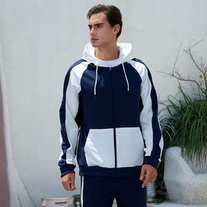 Conjuntos Deportivos Personalizados para Hombre, Ropa Urbana 100% Algodón, Lavado Ácido con Efecto Desgastado por el Sol, Sudadera con Cierre y Pantalones Deportivos - Product Image 3