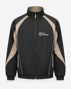 Veste en nylon gris pour homme Fly Humble, col montant, fermeture éclair, coupe-vent, style sportif, pour l'automne, prix abordable - Product Image 5