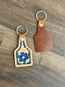 Porte-clés en cuir taillé sculpté à la main Porte-clés en cuir de forme exotique mignon Accessoires en cuir taillé Porte-clés mignons pour unisexe - Product Image 3