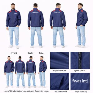Veste coupe-vent légère 100 % imperméable à capuche pour homme, style patchwork urbain, motif dessin animé, fermeture éclair intégrale - Product Image 6