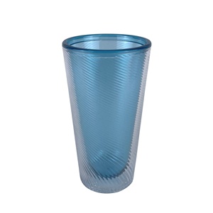 Twill Pattern Acrylic Plastic <b>Double</b> <b>Wall</b> <b>Glass</b> - Product Image 1