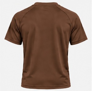 Camiseta de Manga Corta para Hombre, Color Marrón, Corte Regular, Cuello Redondo, Secado Rápido, Estampada, Informal, de Index Apparel - Product Image 4