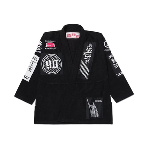 Kimono de Jiu Jitsu Brasileño Shoyorol Batch 102, Negro, Duradero, Unisex para Adultos, Uniforme de Competición, 100% Algodón, 440g, Transpirable - Product Image 1