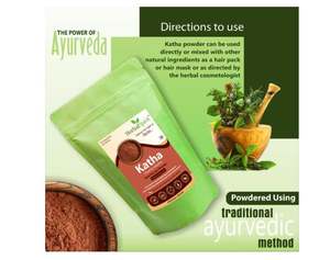 Polvo Herbal Spirit Katha para el Cabello, 250 g |   Polvo de Katha para Teñir el Cabello |   250 g - Product Image 3