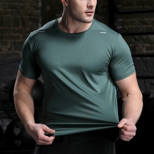 Ensemble de vêtements de sport unisexe coupe-vent, respirant et à séchage rapide pour le printemps : T-shirt de compression musculaire et pantalon de jogging (modèle uni) - Product Image 2