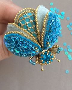 MD HANDICRAFTS Designer Beaded Embroidery Brooch for Fashion Lovers and Unique Style Collectors-Wedding - Product Image 2
