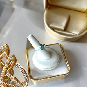 Hot Sale Ring Custom Party <b>Jewelry</b> Gift Women's <b>Larimar</b> Silver Band Classic Channel Technology Engagement OEM Available - Product Image 1