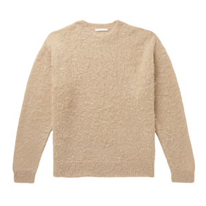 Pull en laine vierge à manches longues pour homme, motif léopard, respirant, avec logo frontal, tricot personnalisé de haute qualité pour l'automne - Product Image 1