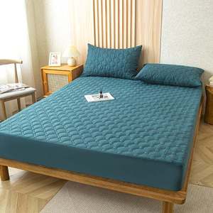 Housse de matelas matelassée 100% polyester 300tc tissée 75D/72F, épaisseur 3-4 pouces, respirante, lavable en machine, toutes saisons, pour adultes - Product Image 4
