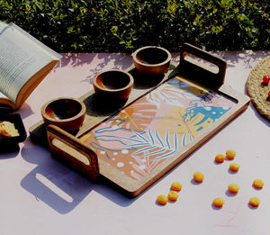 Plateau de service en bois Ustensiles de cuisine, couture domestique et collection de bijoux Imprimé par par Falak World Export - Product Image 3