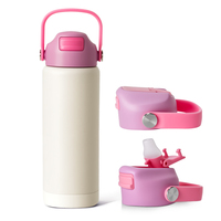 Promotion Cadeau Très Demandée BSCI – Gourde Isotherme en Acier Inoxydable 304 à Double Paroi, Anti-Fuite, 12oz/20oz, avec Poignée, Idéale pour Enfants et Sport
